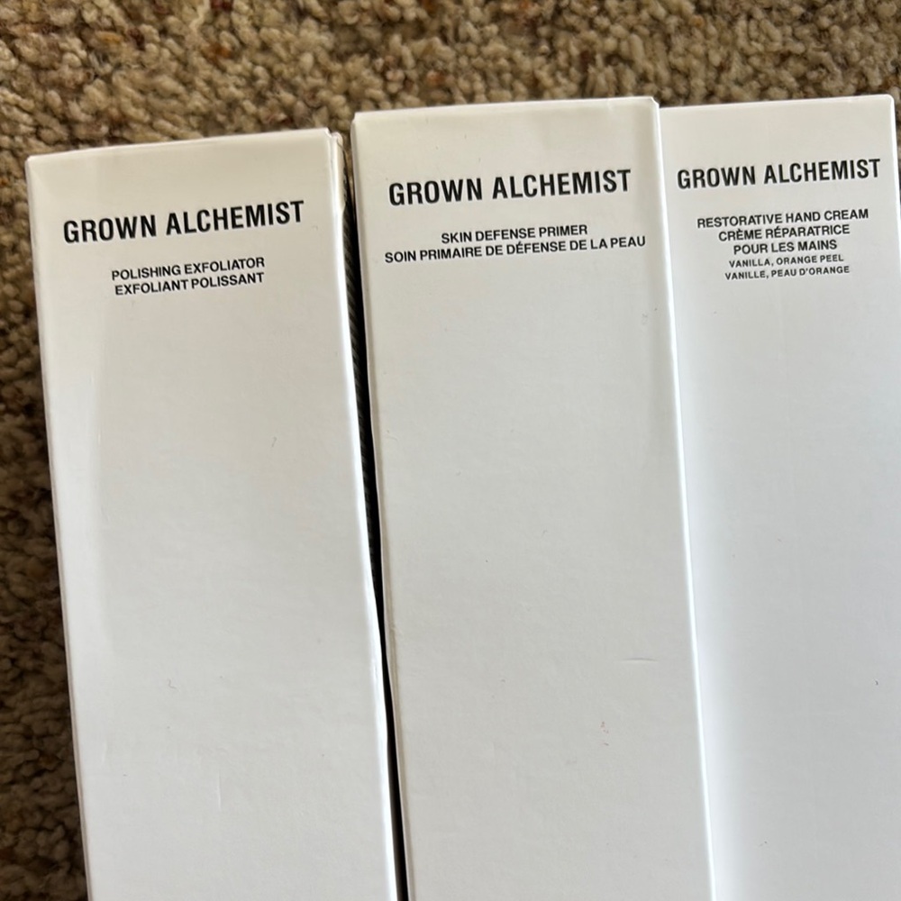 Grown Alchemist White Skincare Trio